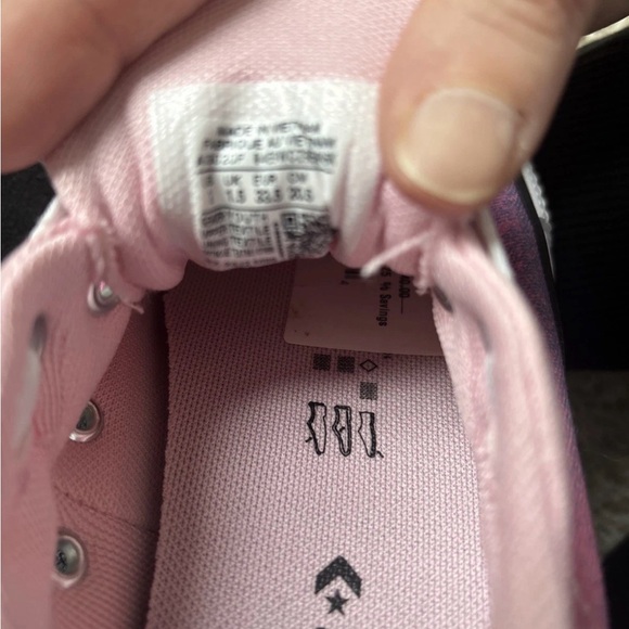 Converse Pink and Purple Kids Sneakers - Picture 5 of 5